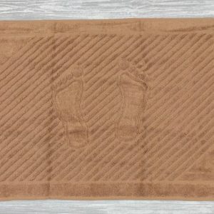 ПОЛОТЕНЦЕ МАХРОВОЕ кофе «НОЖКИ» Cotton Line 07 (50х70 см)