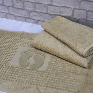 Набор полотенец EFOR из 3-х предметов (50*70;50*90;70*140) (горчичный)